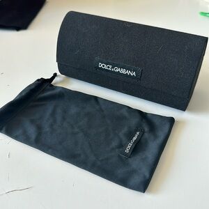 Dolce and gabbana extra large sunglasses case with dust bag